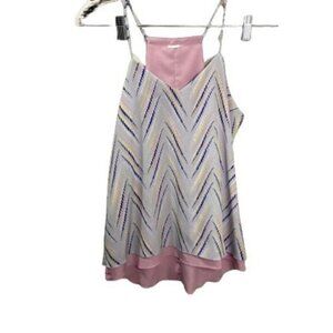 Candie's‎ Reversible Printed Camisole Casual V-neck Racerback Tank Top